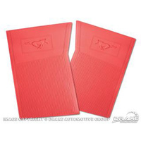 1964 - 1973 Mustang Pony Floor Mats set 4 (Red)