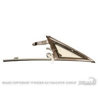 1964 - 1966 Mustang Vent Window Frame and Glass Assembly (Right Hand, clear)