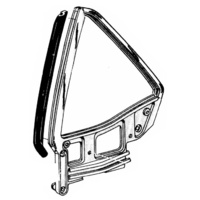 1964 - 1968 Mustang Cougar Coupe Quarter Vertical Seal - RH
