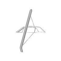 1964 - 1968 Mustang Cougar Coupe Quarter Vertical Seal - LH