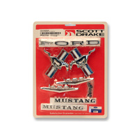 1965 - 1966 Mustang Coupe & Convertible Emblem Kit (8 Cylinder)