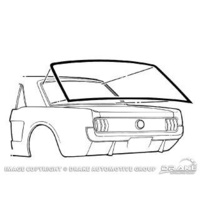 1964 - 1968 Mustang Coupe Rear Window Seal