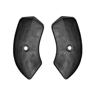 1964 - 1967 Mustang Seat Hinge Covers (Black)