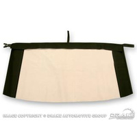 1964 - 1966 Mustang Plastic Convertible Top Rear Window (Black)