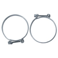 1964 - 1970 Mustang Fuel Filler Pipe Hose Clamps - Pair