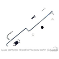 1964 - 1968 Mustang Throttle Linkage Kit (2BBL 289) - Silver Rod