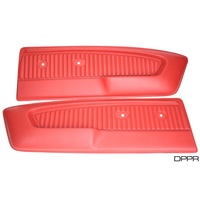 1965 - 1966 Mustang Deluxe Door Panels (1965 Bright Red)