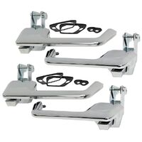 Door Handle - Outer Chrome XR - XY Falcon ZA - ZD Fairlane - Set, Front & Rear