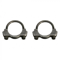 1967 - 1973 Mustang Exhaust Pipe 2.25" Clamps (Concours) - Pair