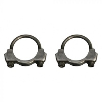 1967 - 1973 Mustang Exhaust Pipe 2.25" Clamps (Concours) - Pair