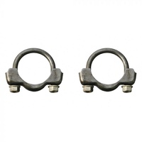 1968 - 1973 Mustang Exhaust Pipe 2" Clamps (Concours) - Pair