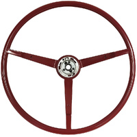 1965 - 1966 Mustang Standard Steering Wheel (1966 Red)