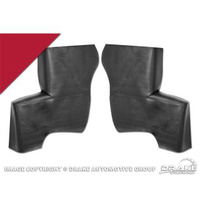 1966 - 1967 Mustang Convertible Quarter Panel Trim (Dark Red)