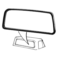 1967 - 1972 Ford F-Truck Rear Screen Weatherseal - without Groove for Chrome