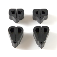 1967 - 1968 Mustang Hood Bumpers on Fender - Kit