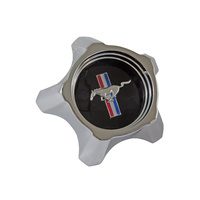 1967 Mustang Styled Steel Hub Cap (Black)