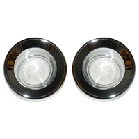 1967 - 1968 Mustang Overhead Console Map Light Lens & Bezels