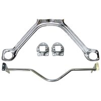 1967 - 1968 Mustang Monte Carlo Bar & Export Brace Kit (Chrome)