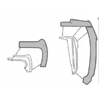 1967 - 1968 Mustang Front Fender Splash Shield Kit