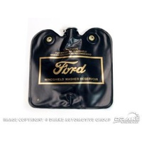 1966 - Early 1967 Mustang Windshield Washer Bag (Gold Ford logo, flip cap)