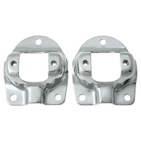 1967 - 1970 Mustang Upper Shock Tower Cap (Chrome) - Pair