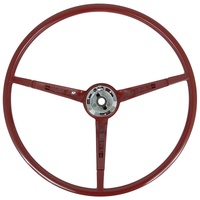 1967 Mustang Standard Steering Wheel (Dark Red)