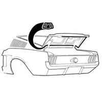 1967-68 Mustang Fastback Trunk Weatherstrip Seal
