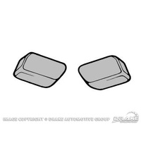 1967 - 1970 Mustang Fastback Seat Latch Bumpers - Pair