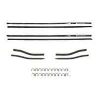 1967 - 1968 Mustang Coupe Window Channel Strips Set - Authentic