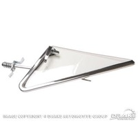 1967 Mustang Vent Window Frame & Glass Assembly - LH Clear