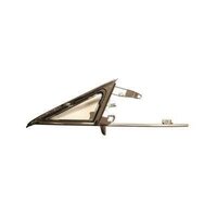 1967 Mustang Vent Window Frame and Glass Assembly, Clear, Passenger Side