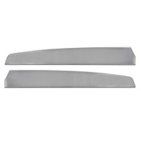 1967 Mustang Deluxe Door Panel Inserts (Brushed Aluminum without  Mirror Hole)