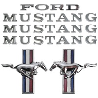 1967 Mustang Full Stick On Emblem Kit