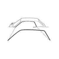 1967 - 1968 Mustang Coupe Roof Rail Weatherstrips - USA Made