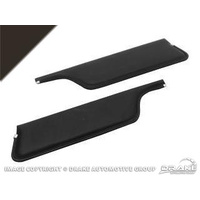 1967 - 1968 Mustang Convertible Sun Visors (Black)