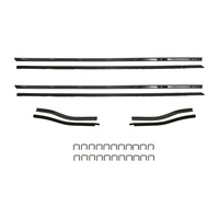 1967 - 1968 Mustang Convertible Window Channel Strips Set - Authentic