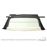 1967 - 1970 Mustang Convertible Rear Glass with White Trim