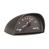 1965 - 1970 Mustang Hood Mounted Tach (8000 RPM) Black Face