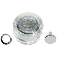 1968 - 1973 Mustang Window Crank Knob (Clear/Silver)