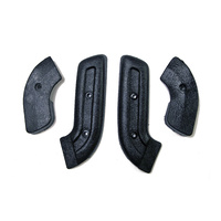1968 - 1970 Mustang Seat Hinge Covers (Black)