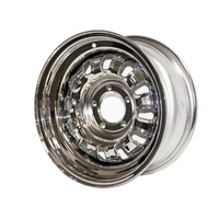 1968 - 1969 Mustang 15X7 Chrome Styled Steel 12 Slot Wheel