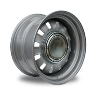 1968 - 1969 Mustang 15X8 Silver Styled Steel 12 Slot Wheel