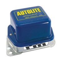 1968 - 1969 Mustang Voltage Regulator (With AC, blue and yellow with Autolite logo)