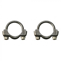 1968 - 1973 Mustang Exhaust Pipe 2 1/8" Clamps (Concours) - Pair
