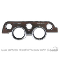 1968 Mustang Instrument Bezel with woodgrain finish (economy)