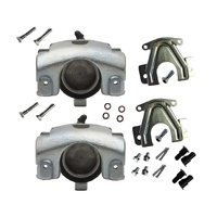 1968 - 1973 Mustang Disc Brake Calipers w/Bracket + Hardware - Pair