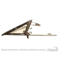 1968 Mustang Vent Window Frame and Glass Assembly (Right Hand, clear)