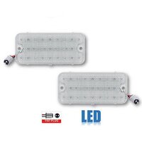 1967 - 1968 Chevy Pickup Parking Lamp Lenses Amber LED Clear Lenses - Pair