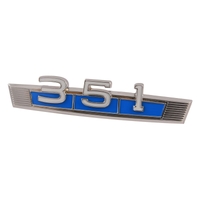 1969 US Fairlane Fender Emblem - 351 Blue