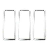 1969 Mustang Tail Light Trim (Stainless) Set of 3 - Ford Tooling